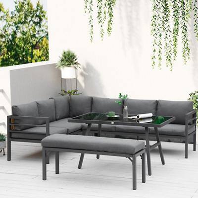 OutSunny Garden Sofa Set Grey 650 x 635 mm