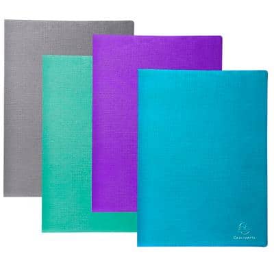 Exacompta Display Book 88640E Special format Assorted Coated Card 24 x 32 cm Pack of 4