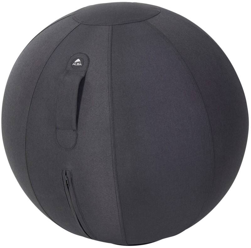 Alba Ergoball Ergonomic Sitting Ball Fabric Black 120 kg MHBALL N 65 mm x 65 mm
