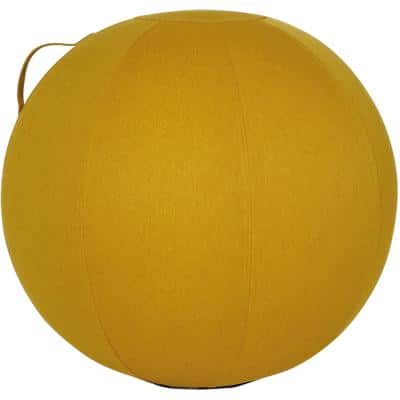 Alba Ergoball Ergonomic Sitting Ball Fabric Mustard 120 kg MHBALL J 65 mm x 65 mm