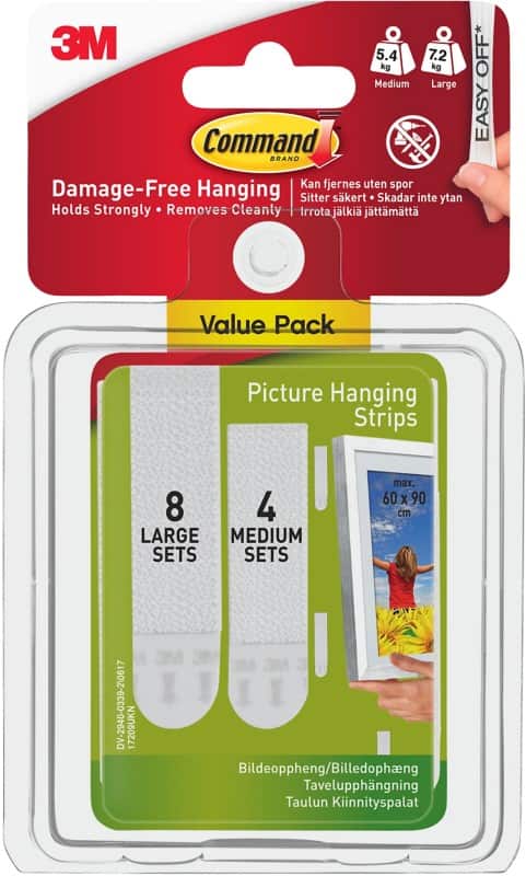 Command Adhesive Strips White 17209UKN Pack of 12