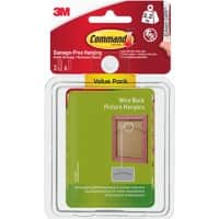 Command Adhesive Strips White Plastic 17043 Pack of 3