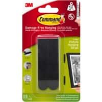 Command Adhesive Strips Black 17206BLK-UKN Pack of 4