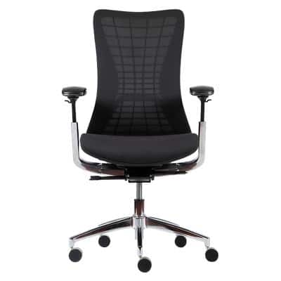 Realspace Ergonomic Office Chair Cosmo Mesh, Fabric Black