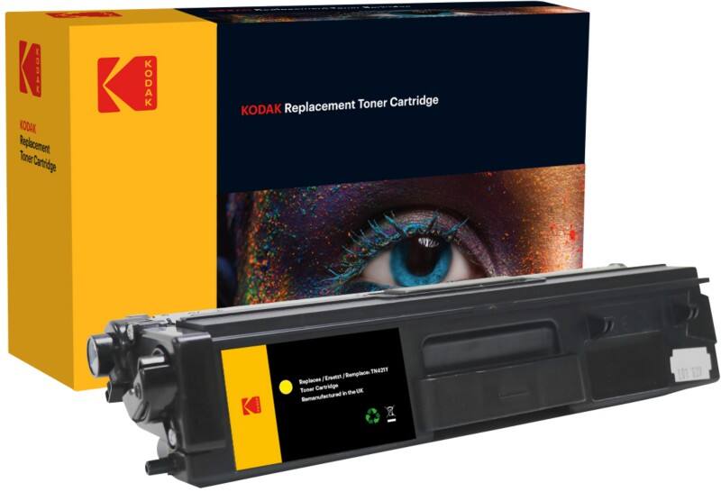 Kodak Remanufactured Toner Cartridge Compatible with Brother TN421Y Yellow