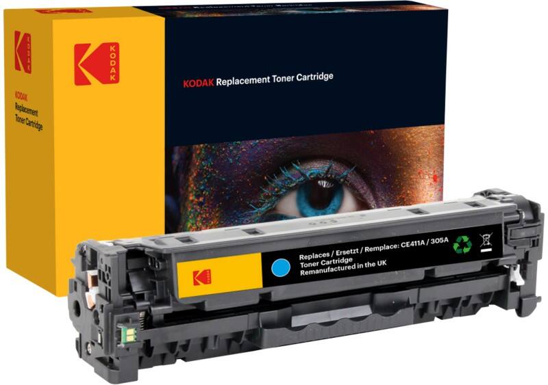 Kodak 305A Compatible with HP Toner Cartridge CE411A Cyan