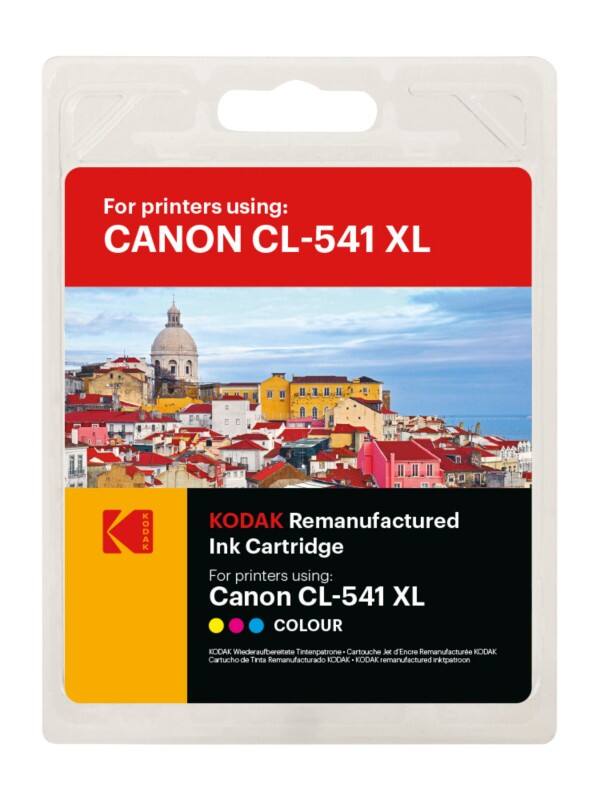 Kodak CL-541XL Compatible with Canon Ink Cartridge Cyan, Magenta, Yellow 15 ml