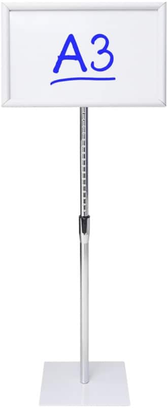 Viking Display Stand A3 Aluminium, Melamine Silver Basic