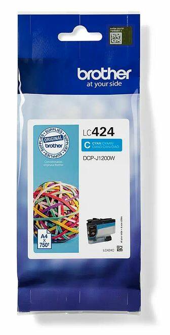 Brother LC424C Original Ink Cartridge Cyan
