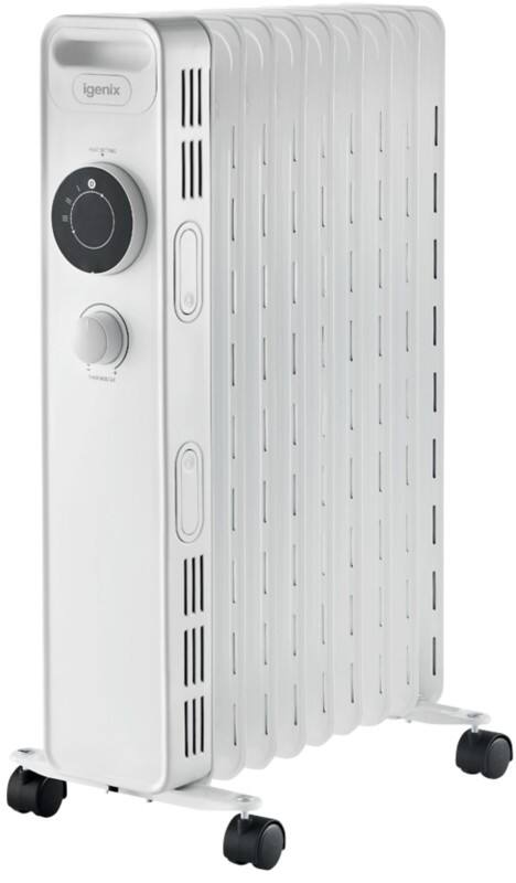 Igenix oil filled radiator ig2620 white 50hz