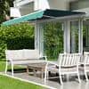 Outsunny Manual Retractable Awning, 3x2.5 m-Dark Green