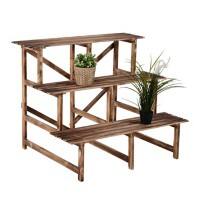Outsunny Flower Stand, 100Lx80Wx80H cm, Wood