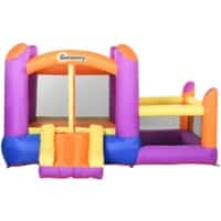 Outsunny Bounce Castle Inflatable Trampoline Slide Pool with inflator 3 x 2.8 x 1.7m