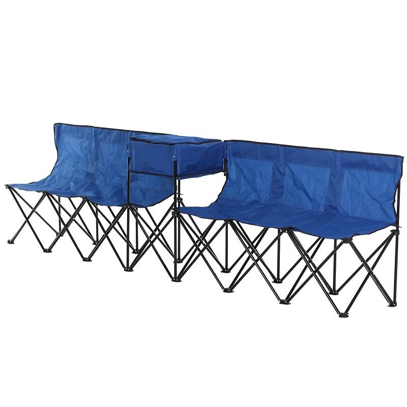 OutSunny Camping Chair 84B-382BU Blue 306x48x82 cm 48 (W) x 48 (D) x 82 (H) cm Water resistant