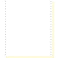 Exacompta Computer Paper Perforated 70 g/m² White, Yellow Pack of 1000