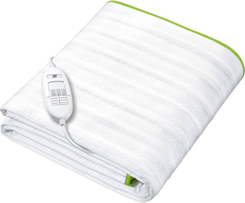 Beurer Ecologic+ Double Heated Underblanket in white with green trim