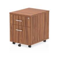 Impulse Mobile Pedestal 2 Drawer Walnut