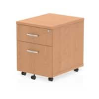 Impulse Mobile Pedestal 2 Drawer Oak