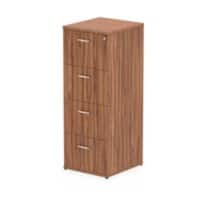 Impulse Filing Cabinet 4 Drawer Walnut