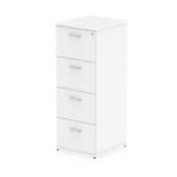 Impulse Filing Cabinet 4 Drawer White