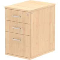 Impulse 600 Desk High Pedestal 3 Drawer Maple 430 x 600 x 730 mm