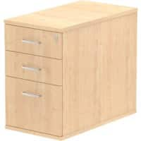 Impulse 800 Desk High Pedestal 3 Drawer Maple 430 x 800 x 730 mm