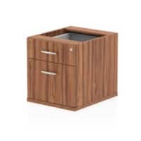 Impulse Fixed Pedestal 2 Drawer Walnut 440 x 550 x 410 mm
