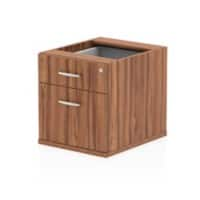 Impulse Fixed Pedestal 2 Drawer Walnut 440 x 550 x 410 mm