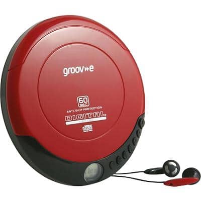 Groove-e Personal CD Player GVPS110/RD Red