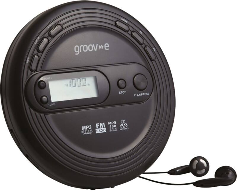 Groove-e Personal CD Player GVPS210/BK Black