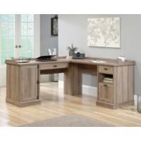 TEKNIK Barrister Home Office Desk L-Shape Oak Base panel 3 Drawers 1,750 (W) x 568 (D) x 809 (H) mm Laminated Particle Board