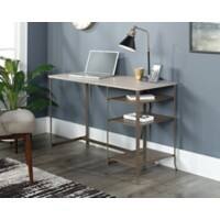 TEKNIK City Centre Home Office Desk Champagne Oak 4 Metal legs 1,192 (W) x 528 (D) x 762 (H) mm Laminated Particle Board, Metal