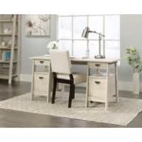 TEKNIK Home Office Desk Chalked Chestnut Wooden Legs 4 Drawers 1,500 (W) x 596 (D) x 738 (H) mm Laminated Particle Board