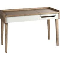 TEKNIK Giru Home Office Desk Oak Wooden Legs 1,200 (W) x 570 (D) x 800 (H) mm Laminated Particle Board