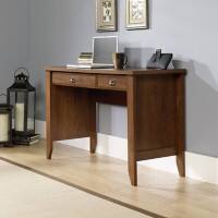 TEKNIK Laptop Desk Home Office Desk Oak Wooden Legs 2 Drawers 1,200 (W) x 500 (D) x 770 (H) mm Laminated Particle Board, Powder Coated Metal