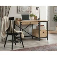 TEKNIK Steel Gorge Home Office Desk Black 4 Metal legs 2 Drawers 1,206 (W) x 596 (D) x 750 (H) mm Particle Board