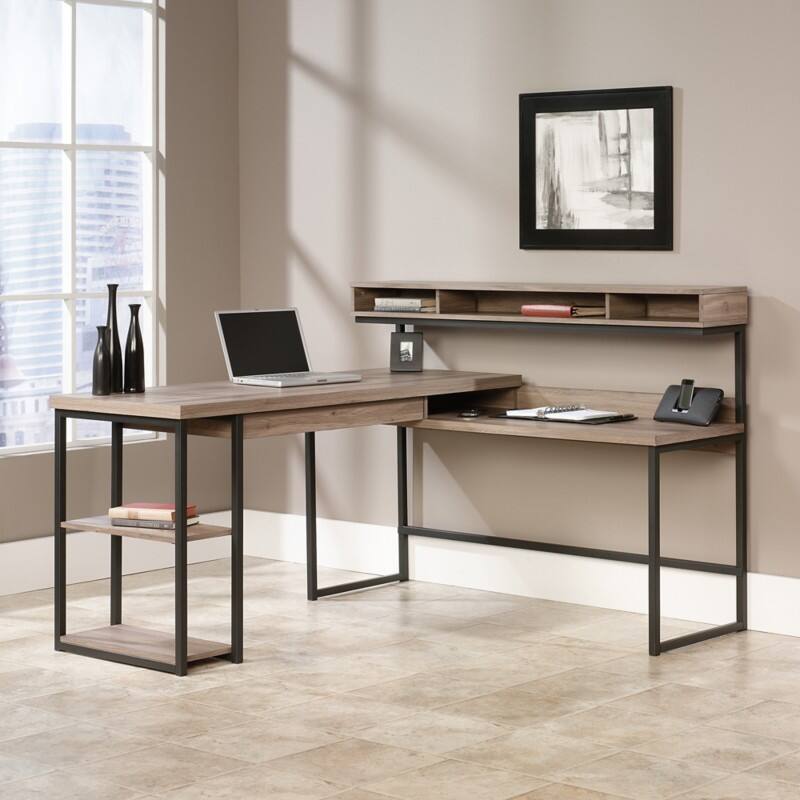 TEKNIK Streamline Home Office Desk Oak 1 Drawers 1,542 (W) x 1,500 (D) x 1,080 (H) mm Laminated Particle Board