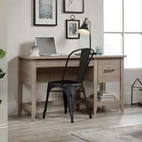 TEKNIK Home Office Desk Oak Wooden Legs 2 Drawers 1,323 (W) x 490 (D) x 737 (H) mm Laminated Particle Board
