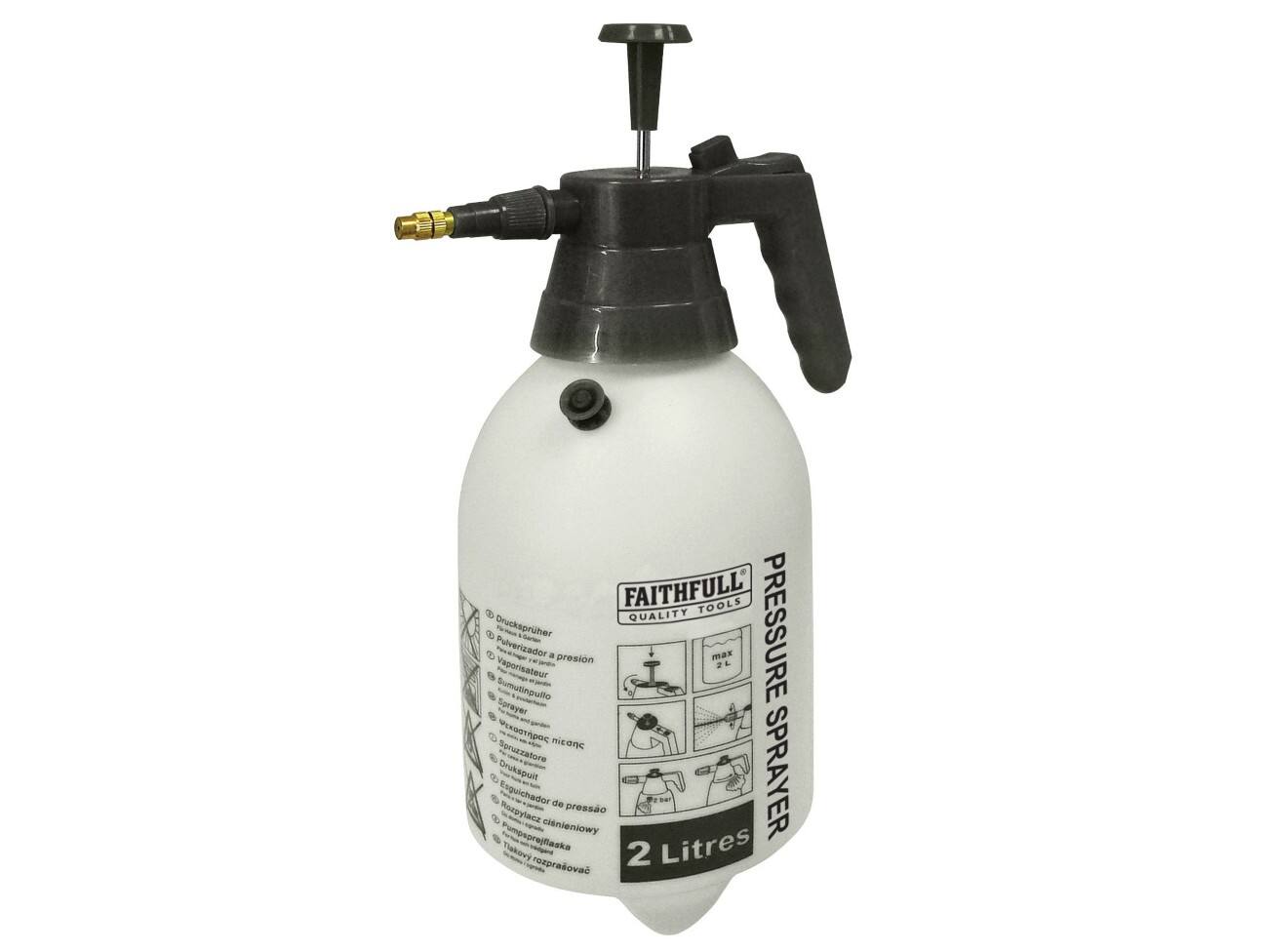 Faithfull FAISPRAY2 Pressure Sprayer Black, White 2 L