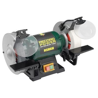 Record Power RSBG8 8 in 550 W 240 V Bench Grinder Non-Rechargeable