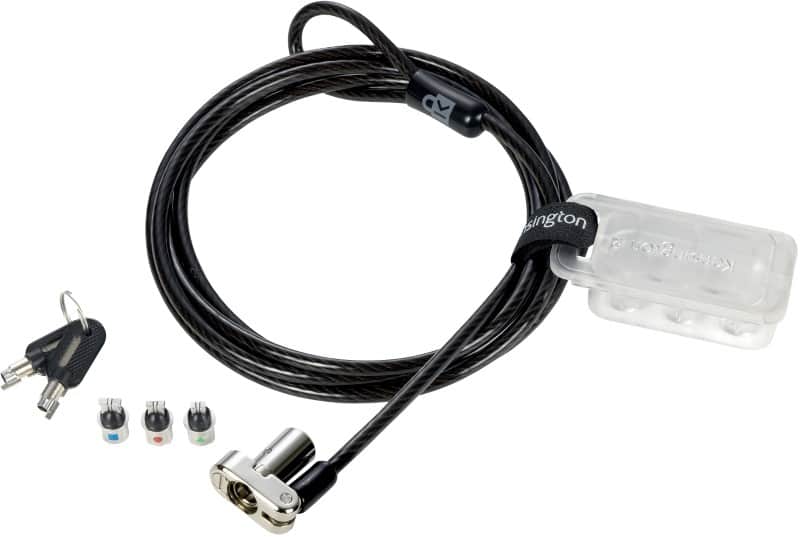 Kensington 3-in-1 Keyed Laptop Lock K62318WW Black