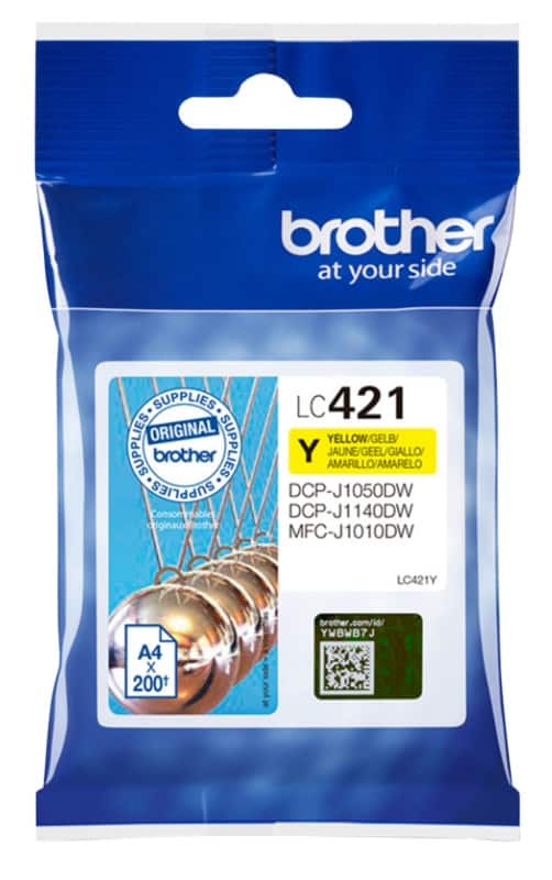 Brother LC421Y Original Ink Cartridge Yellow