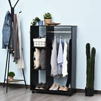 Homcom Open Wardrobe Cabinet Black