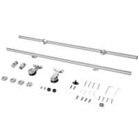 Homcom Sliding Door Kit Silver 25 x 0 mm