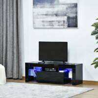 HOMCOM TV Stand 839-123V71BK Medium-Density Fibreboard, Particle Board 350 x 450 mm