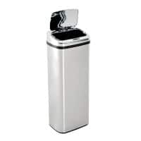 HOMCOM Automatic Sensor Bin 50 L Silver Stainless Steel