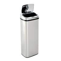 Homcom Trash Can 430 Stainless Steel Silver 25 x 84 cm