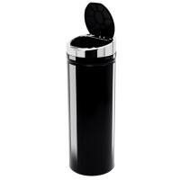 HOMCOM Automatic Sensor Bin 50 L Black Stainless Steel