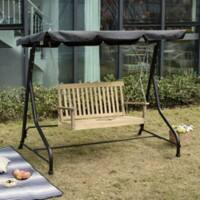 OutSunny 2 Seater Swing Bench Natural