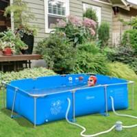 OutSunny Pool 1000 D PVC and Steel Blue